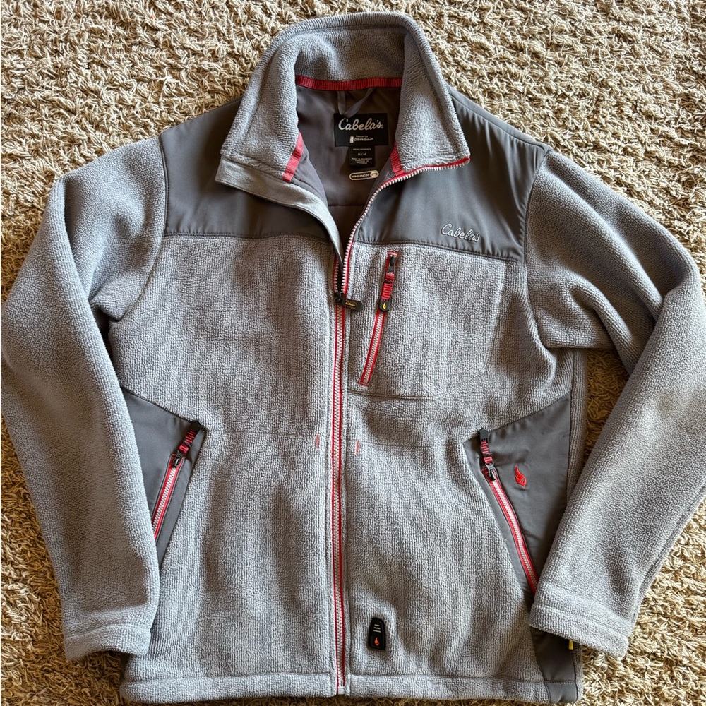 Cabela’s Gerbing Windshear Heated Jacket Medium Battery Included